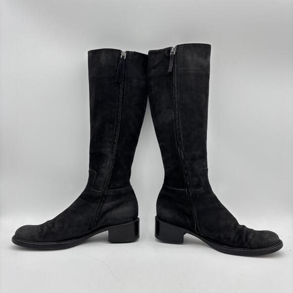 Roberto Del Carlo Suede Buckle High Boots Women's 38 Made in Italy - Picture 5 of 13